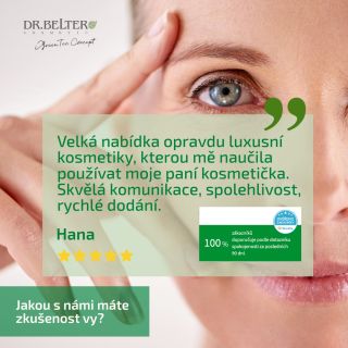 Jsme vděční za ❤️spokojené❤️ zákaznice. A máme radost, že sdílíte naši lásku ke kosmetice DR.BELTER. 🌟A jakou s námi máte...